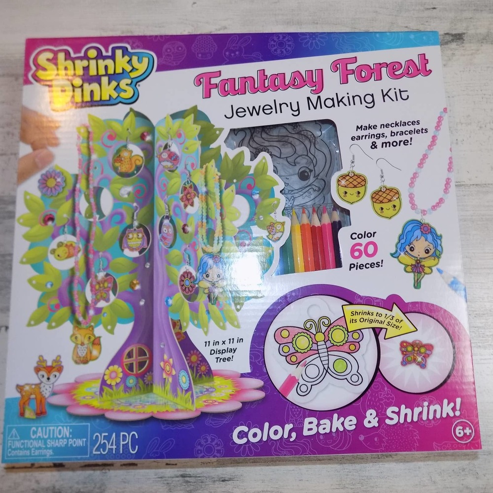SHRINKY DINKS Fantasy Forest Jewelry Making Kit